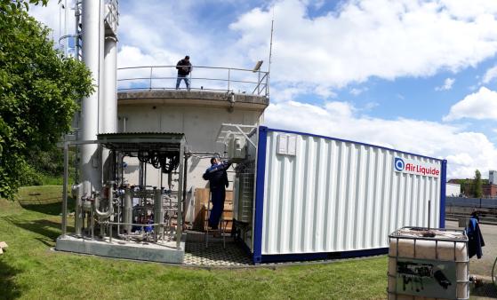 Mobile Versuchsanlage für Ozon-Starkwasser
