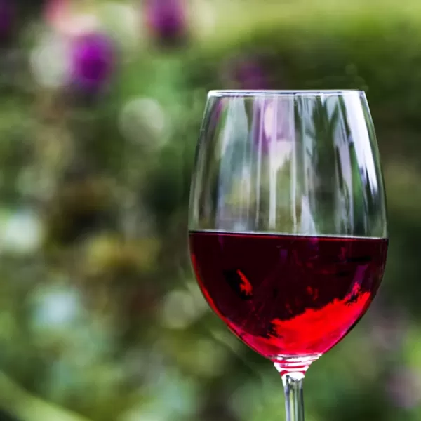 Glas Rotwein