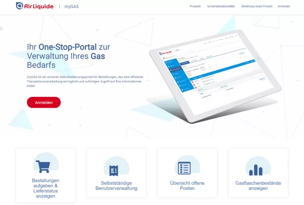 Kundenportal Air Liquide